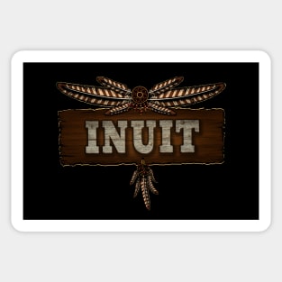 Inuit People Old Board Sticker